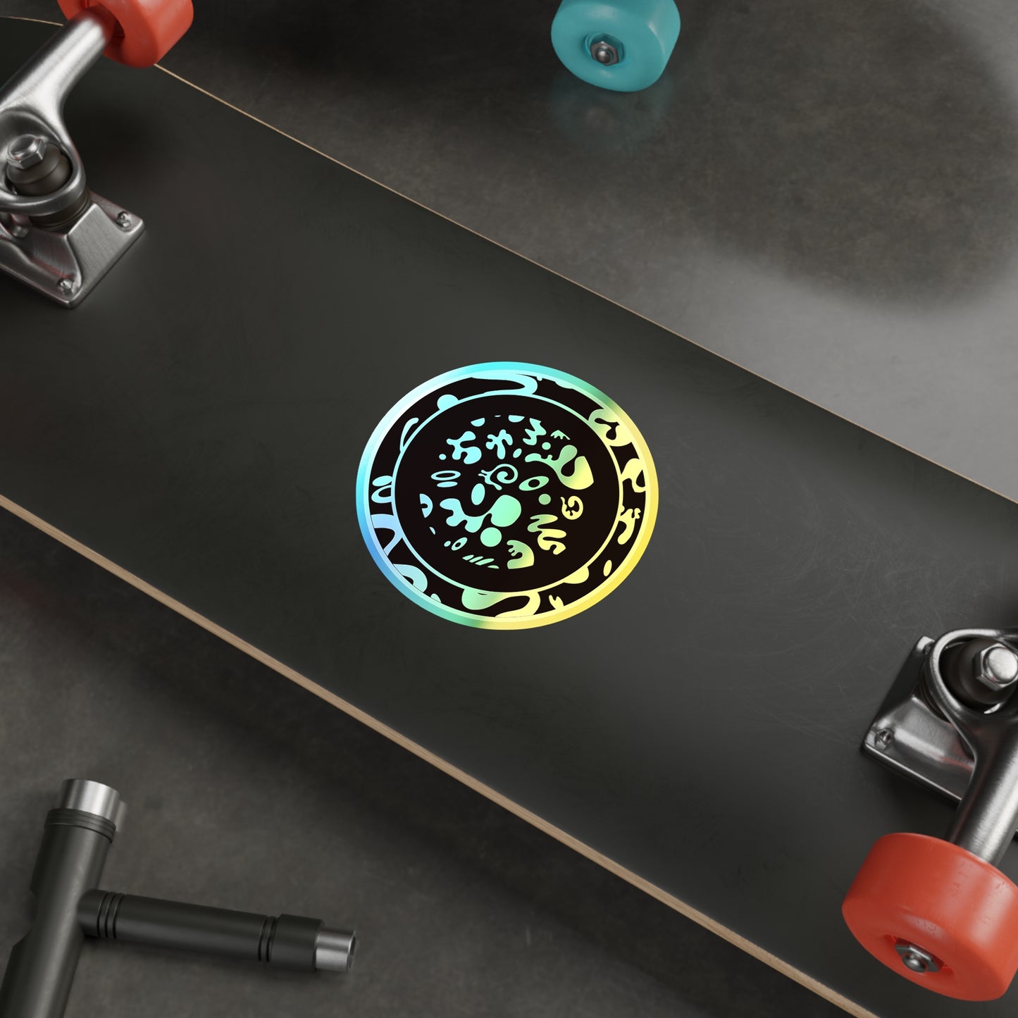 ADORN'D HOLOGRAPHIC DIE CUT STICKERS - Dark Mode