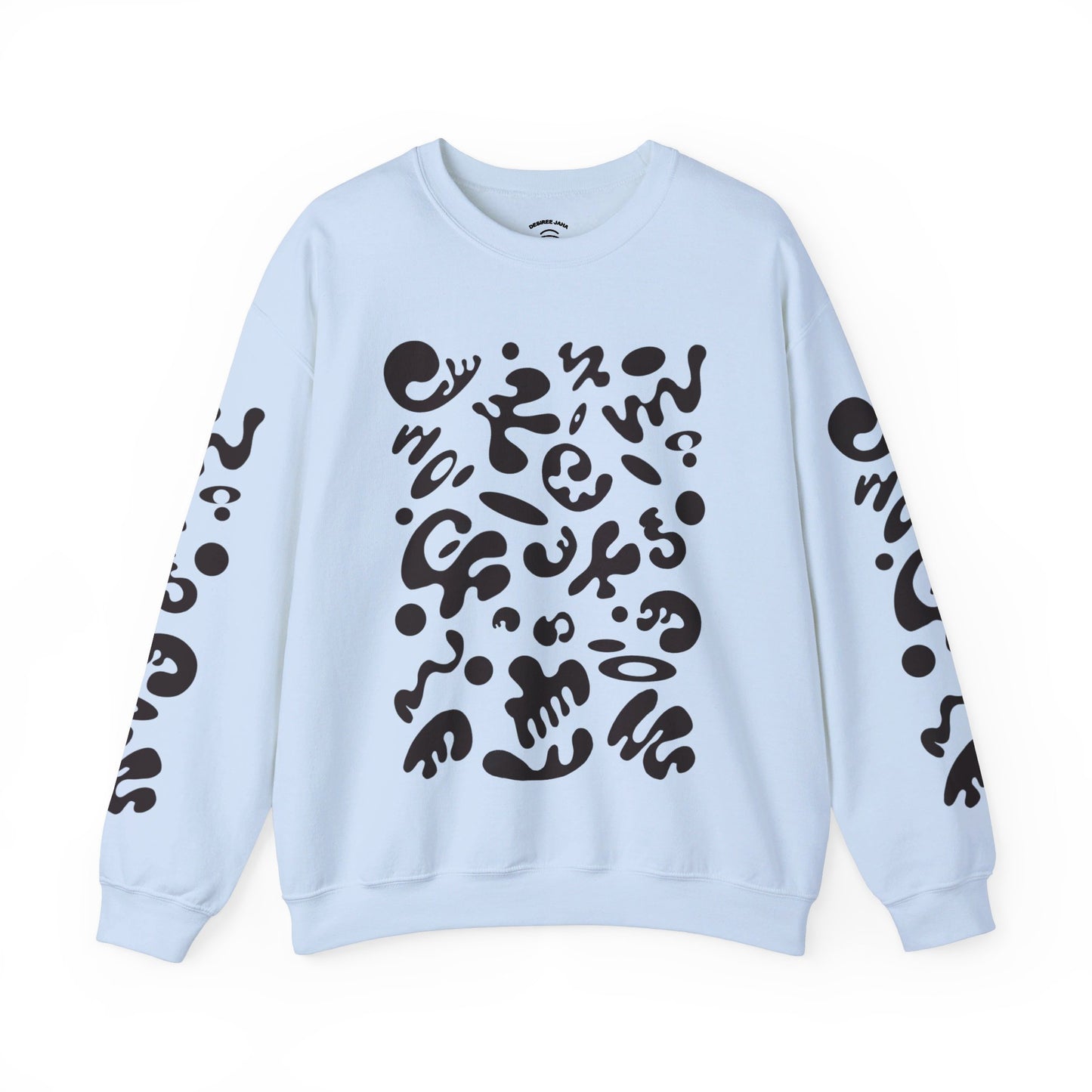 PURE IMAGINATION UNISEX HEAVY BLEND™ CREWNECK SWEATSHIRT - Smoke Black Print