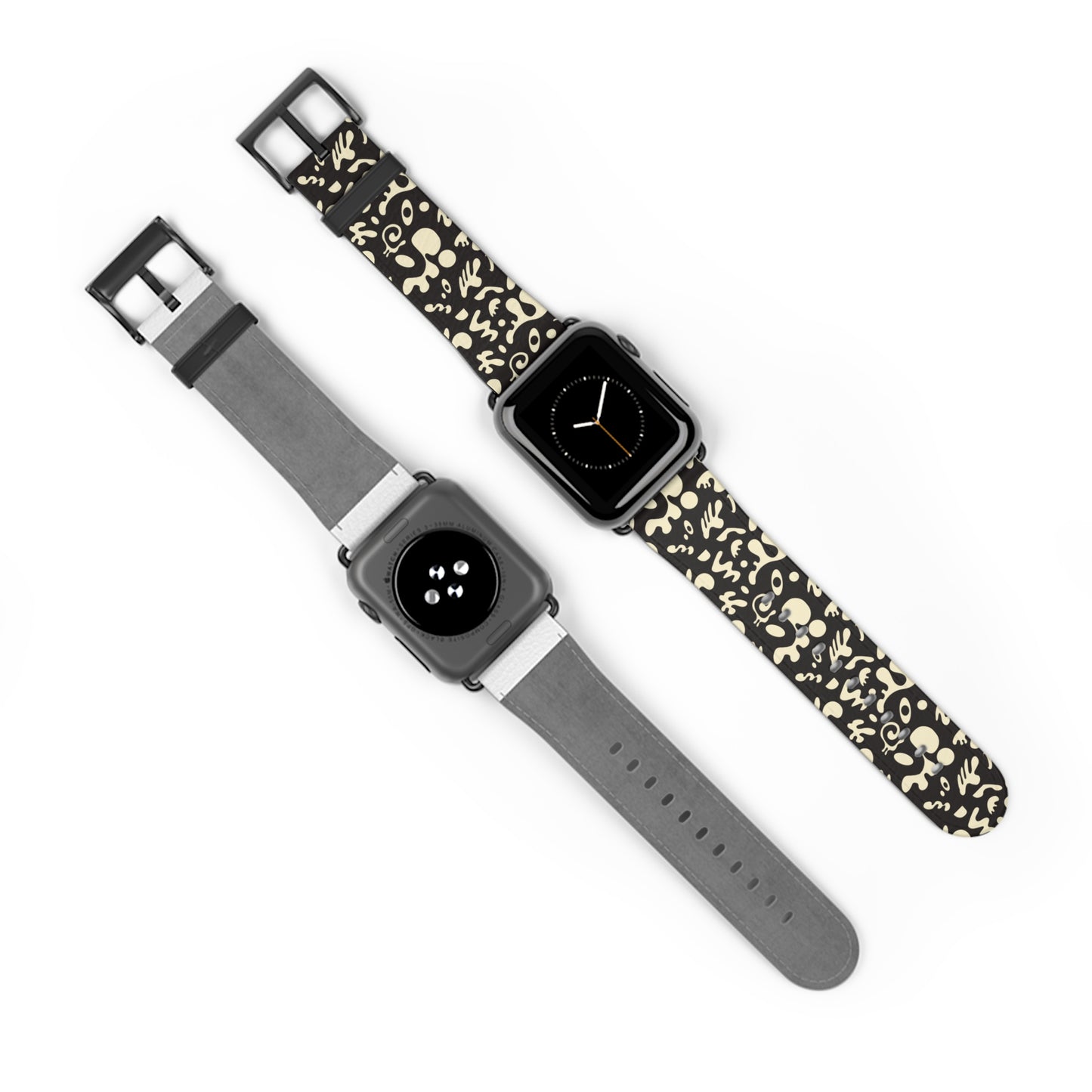 BRIGHT FUTURE SMALL PRINT WATCH BAND - Smoke Black