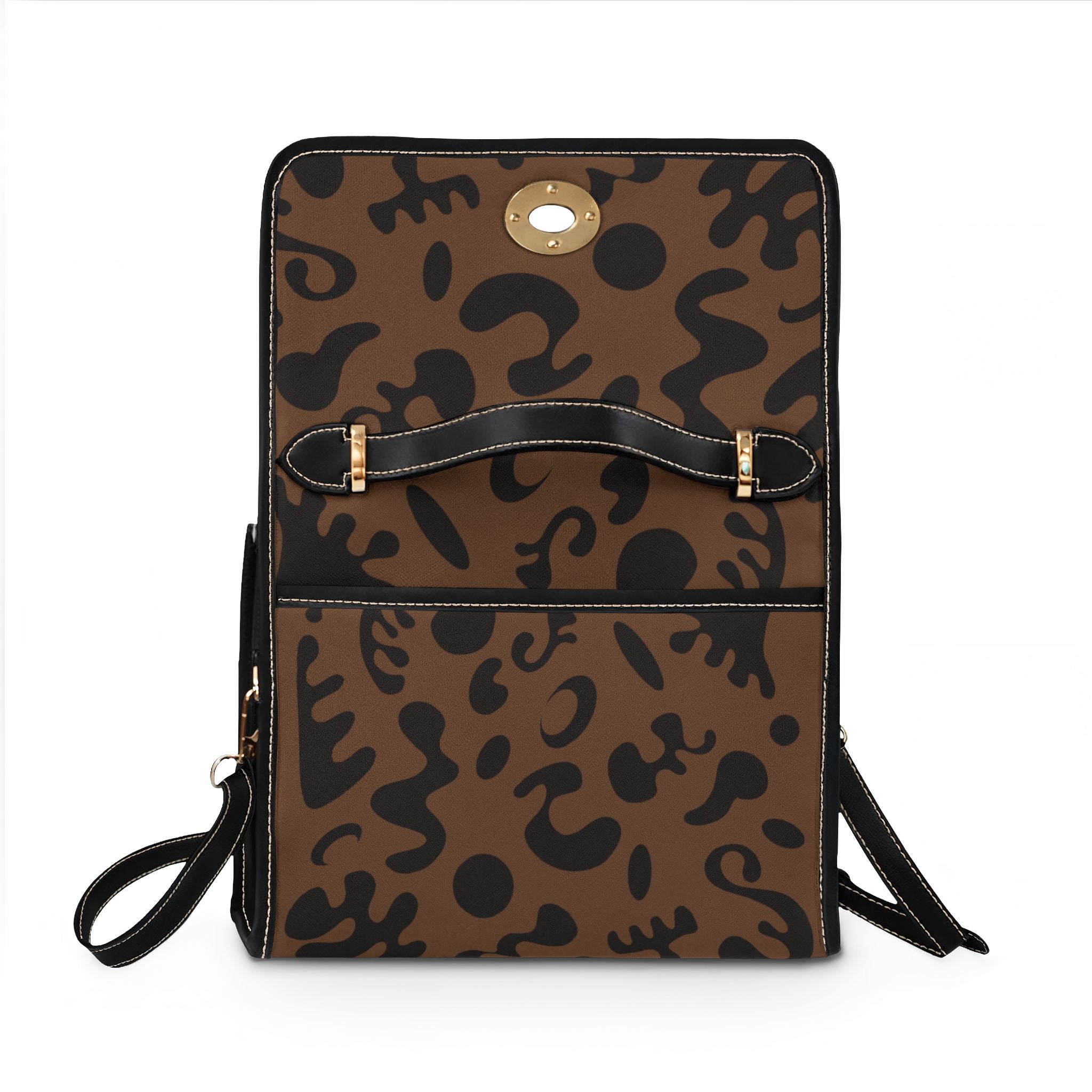 Pure Imagination Waterproof Canvas Handbag — Piano Wood