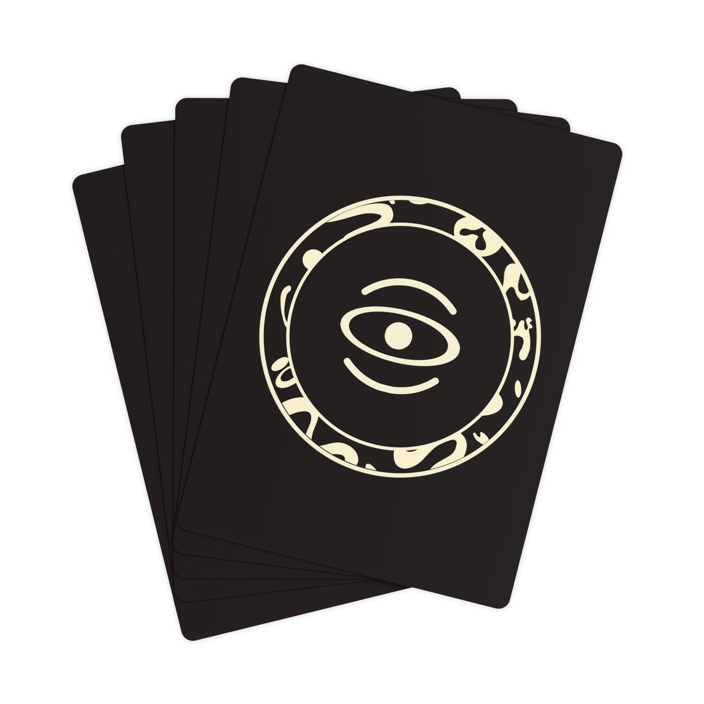 ADORN'D POKER CARDS - Smoke Black Logo