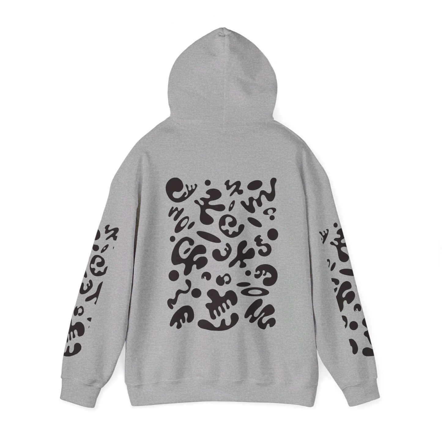 BRIGHT FUTURE UNISEX HEAVY BLEND™ HOODED SWEATSHIRT - Smoke Black Print