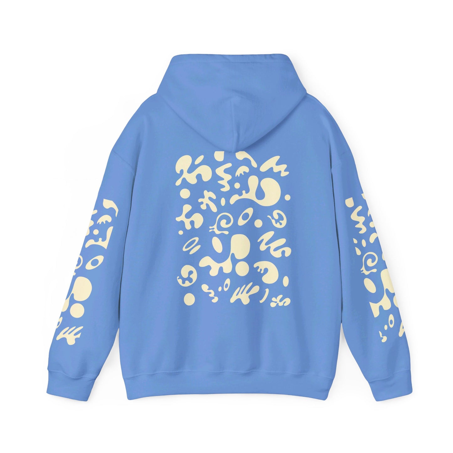 BRIGHT FUTURE UNISEX HEAVY BLEND™ HOODED SWEATSHIRT - Warm White Print