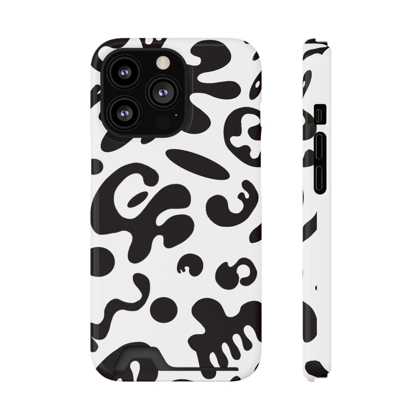 PURE IMAGINATION PHONE CASE w CARD HOLDER - Starlight White