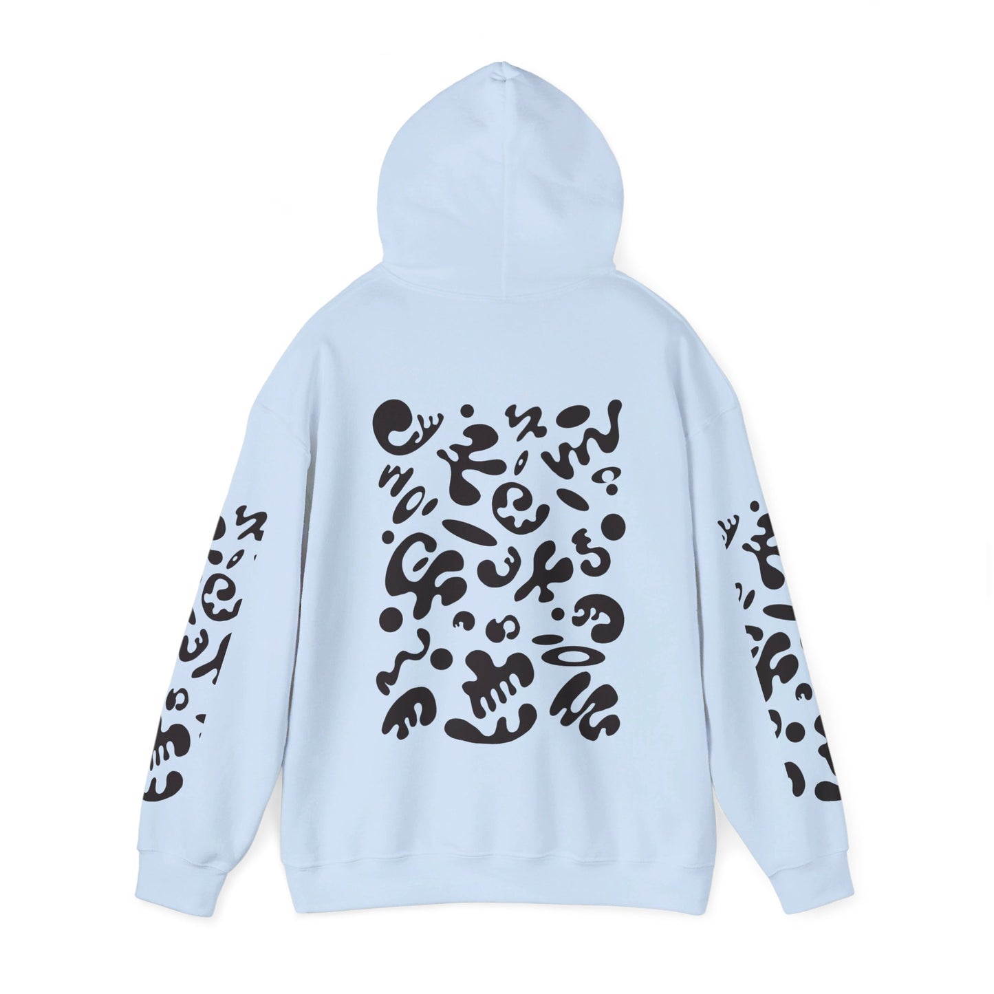 BRIGHT FUTURE UNISEX HEAVY BLEND™ HOODED SWEATSHIRT - Smoke Black Print