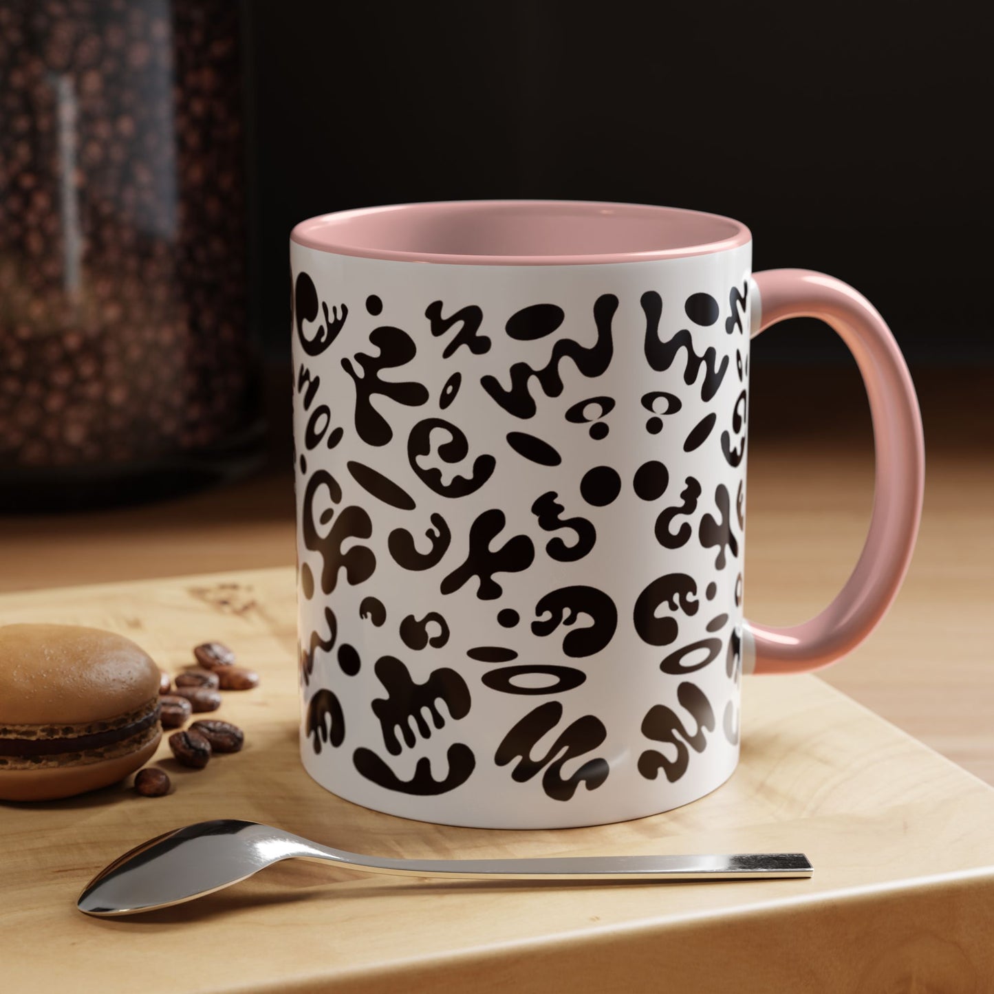 NOURISH'D COLOR ACCENT CERAMIC MUG