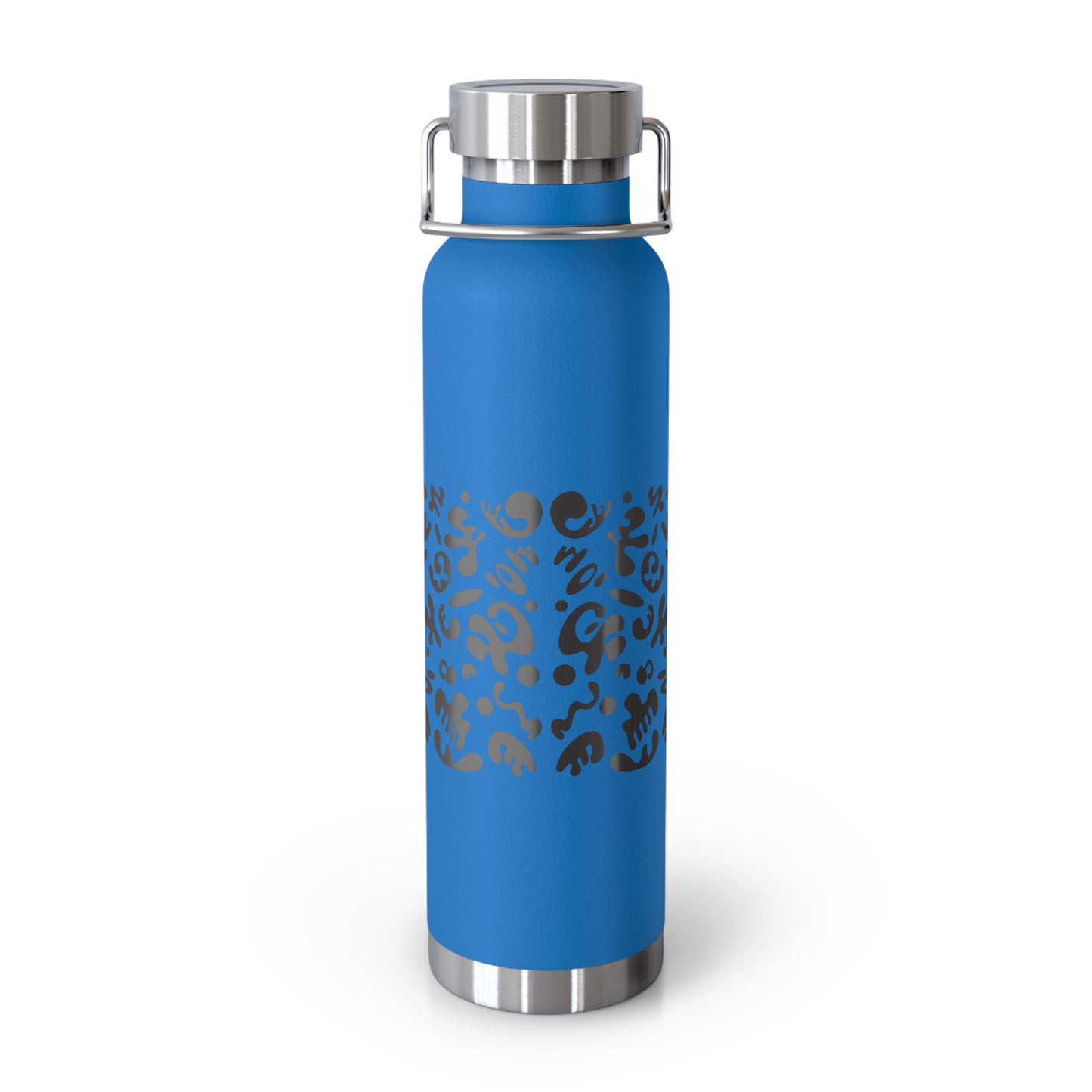 NOURISH'D COPPER VACUUM INSULATED BOTTLE - Smoke Black Print