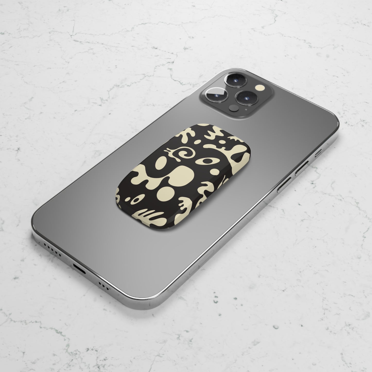 ADORN'D PHONE CLICK-ON GRIP - Smoke Black