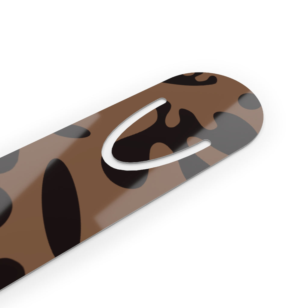 Pure Imagination All-Over-Print Metal Bookmark — Piano Wood