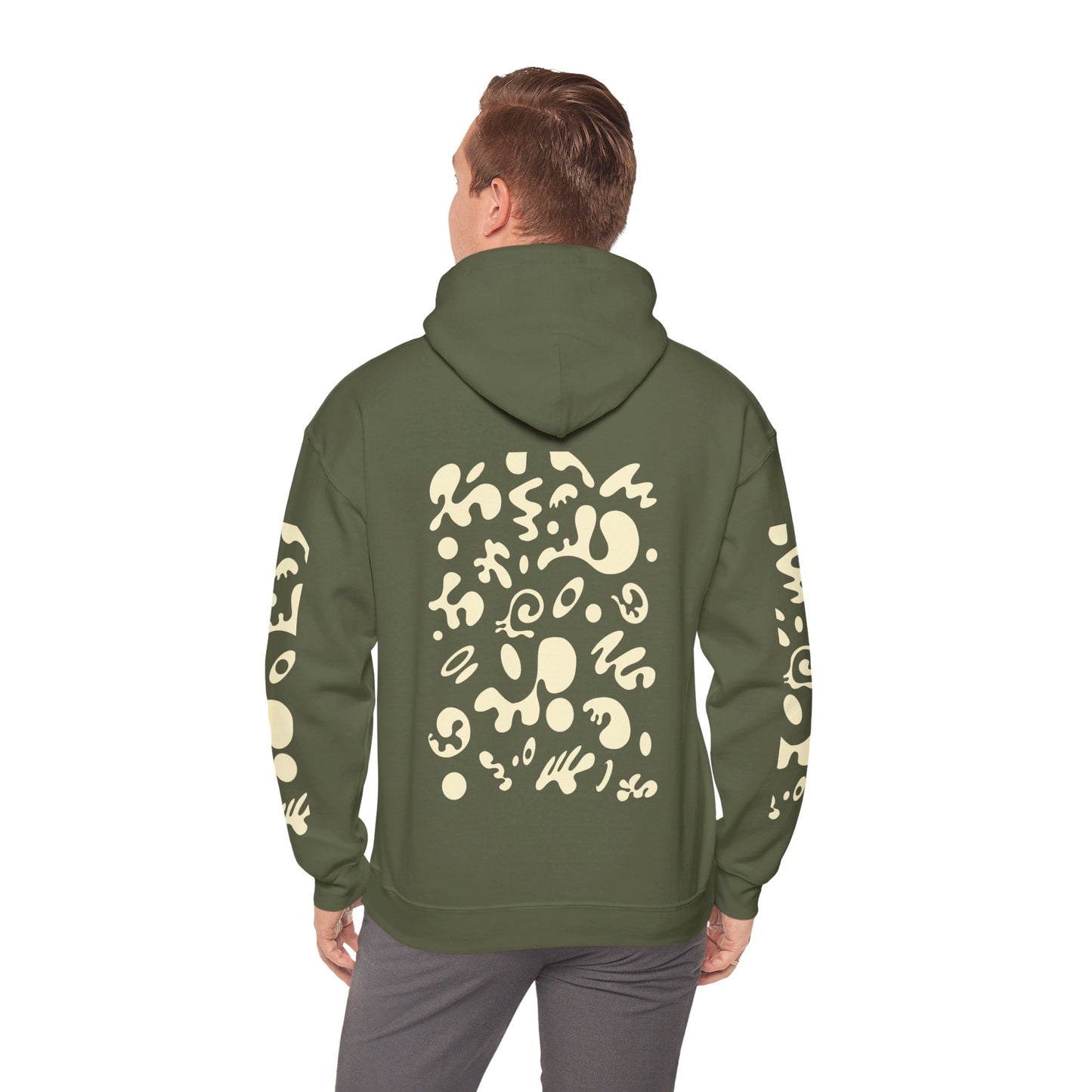 BRIGHT FUTURE UNISEX HEAVY BLEND™ HOODED SWEATSHIRT - Warm White Print