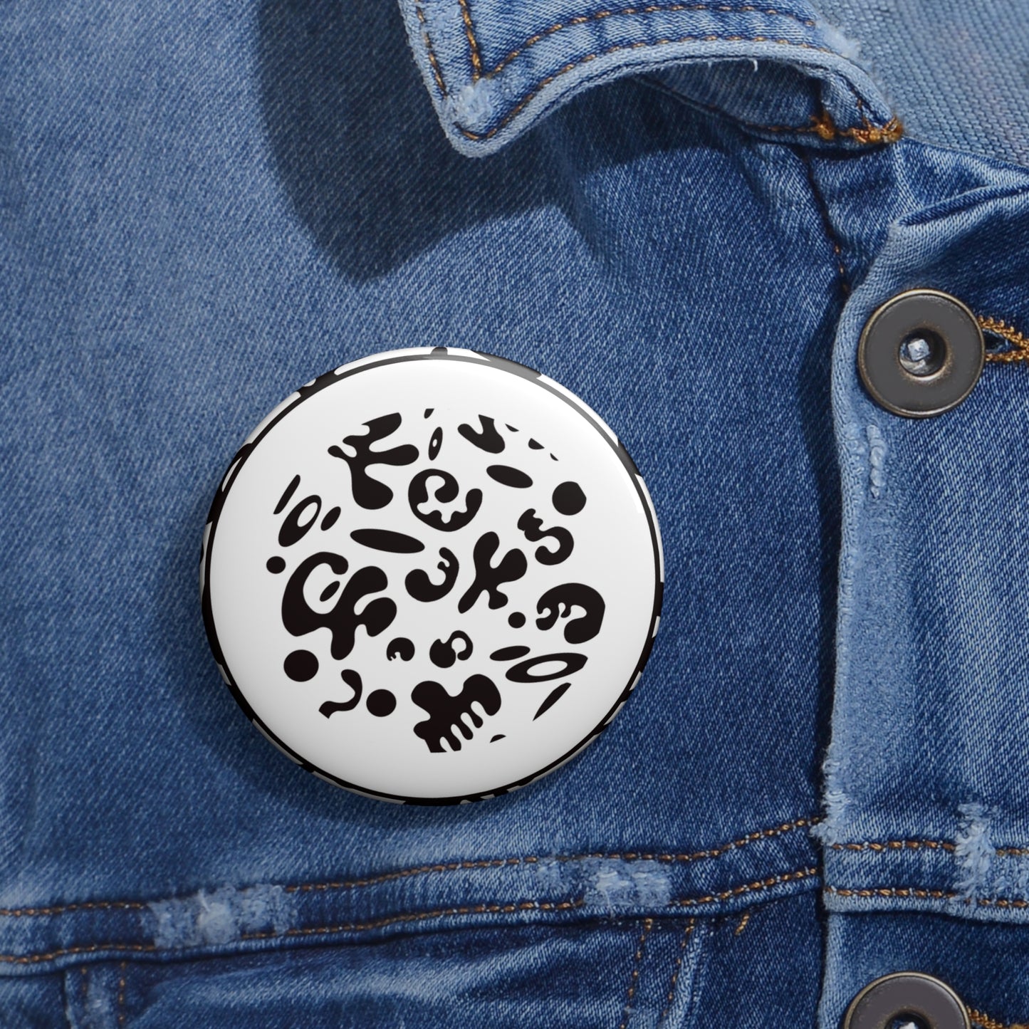 ADORN'D PIN BUTTON - Starlight White