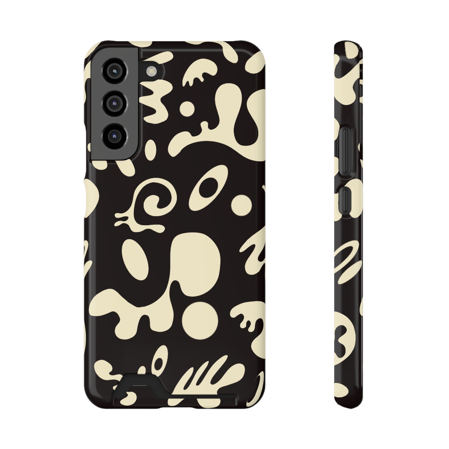 PURE IMAGINATION PHONE CASE w CARD HOLDER - Smoke Black