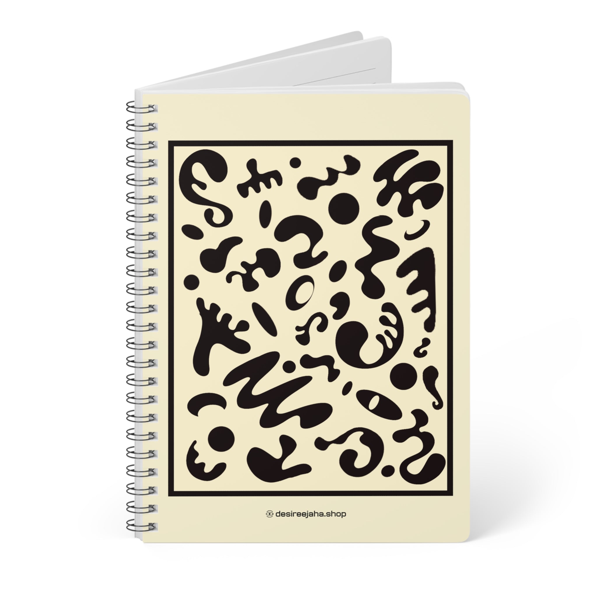 Spotlight Art Framed A5 Wirobound Softcover Notebook - Parchment