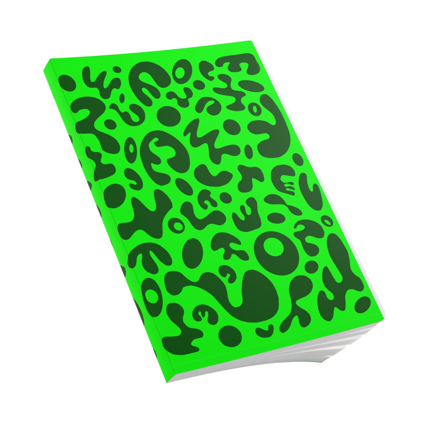 PURE IMAGINATION SOFTCOVER JOURNAL w INSIDE PRINTS + TEAR-OFF PAGES (RULED LINE) - Green Eyes