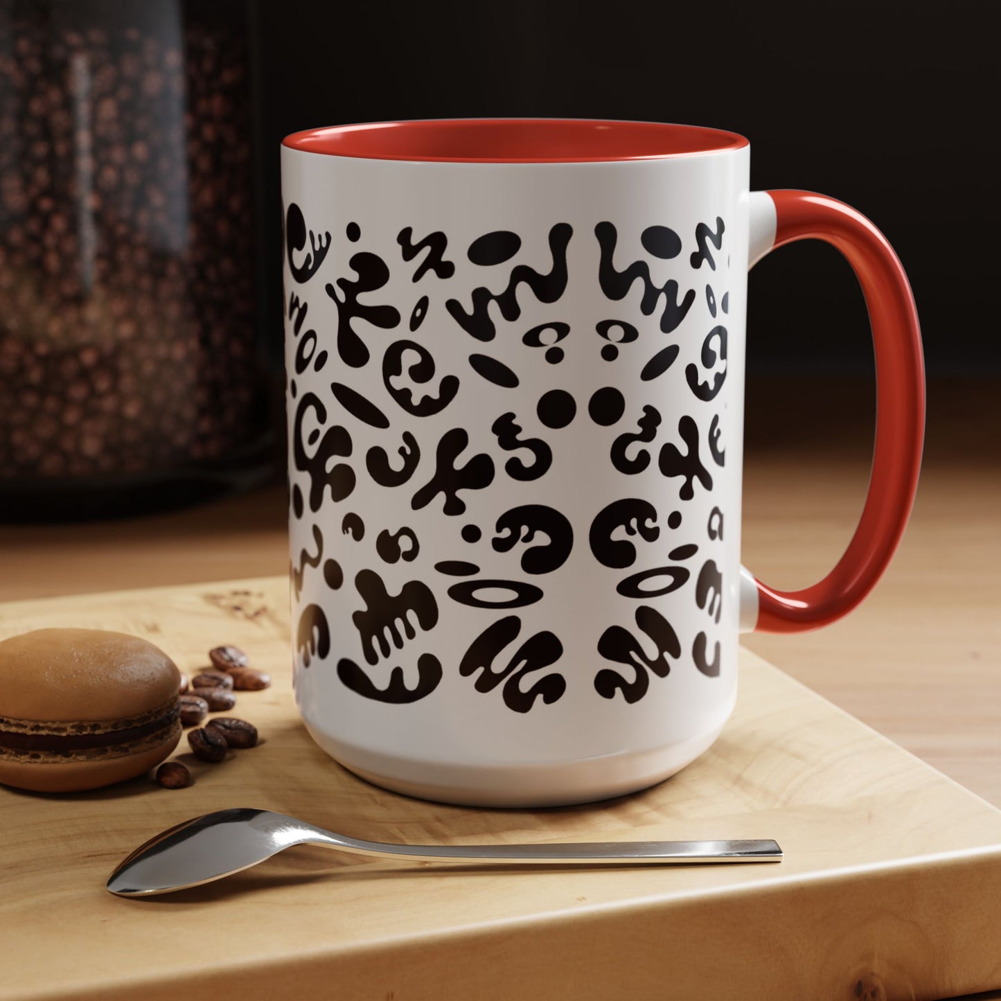 NOURISH'D COLOR ACCENT CERAMIC MUG