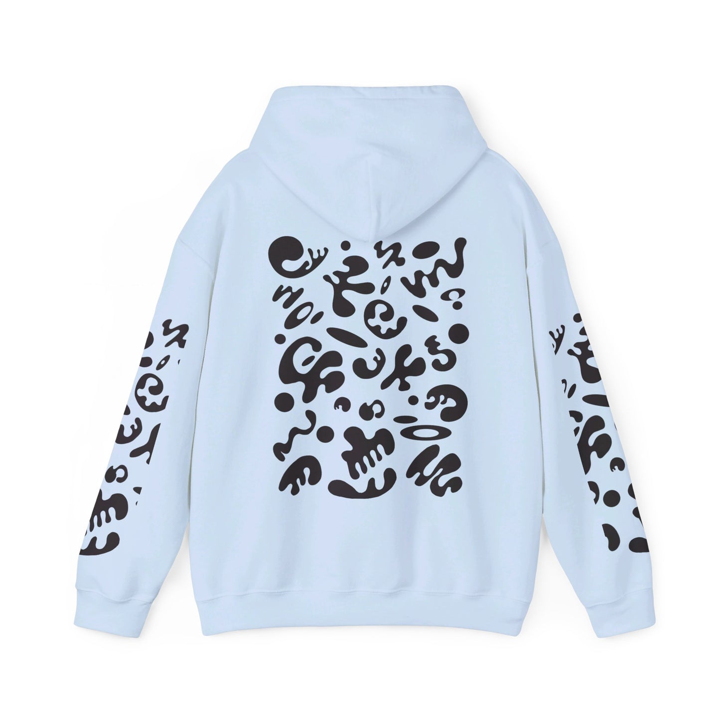 BRIGHT FUTURE UNISEX HEAVY BLEND™ HOODED SWEATSHIRT - Smoke Black Print