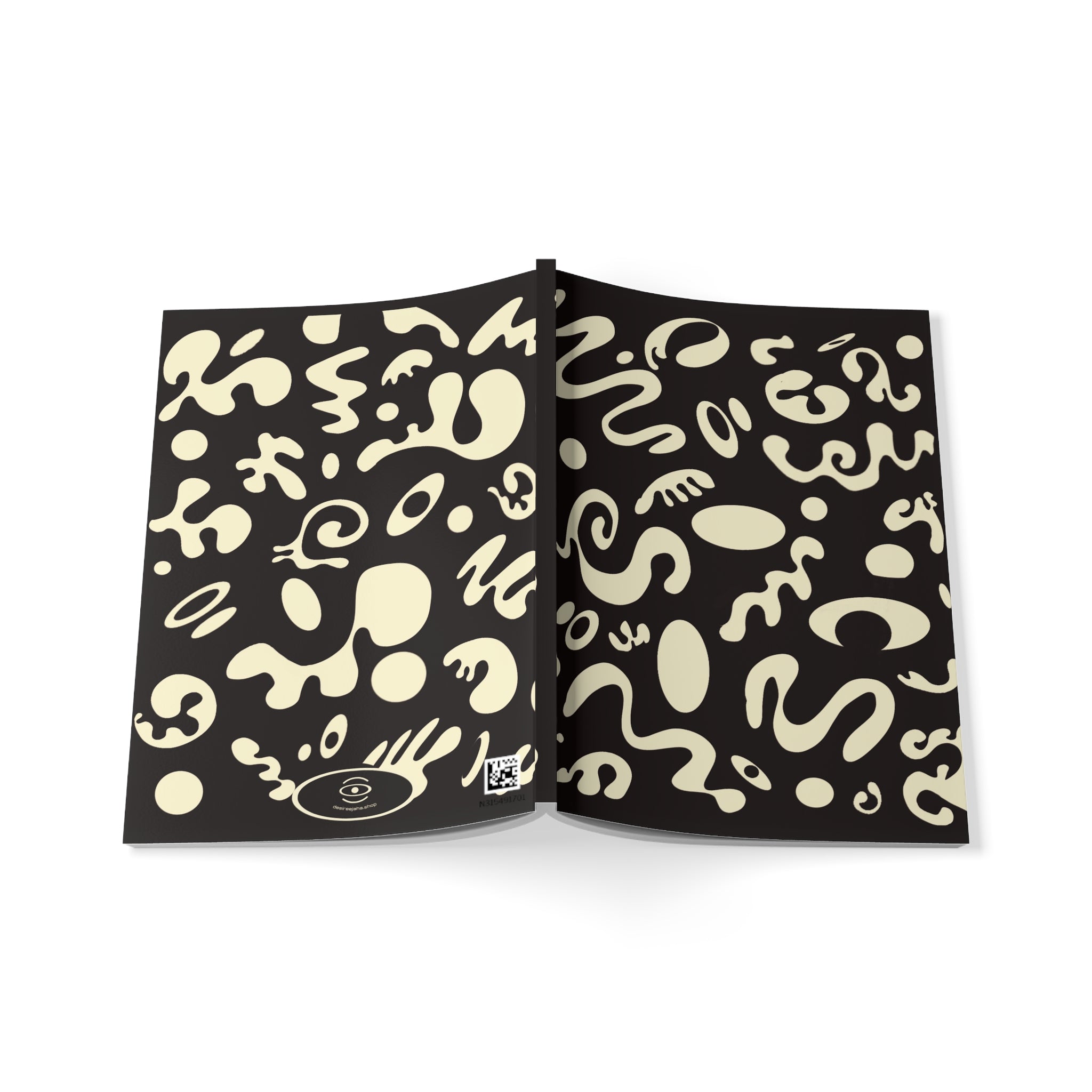 Pure Imagination All-Over-Print A5 Softcover Notebook — Ink