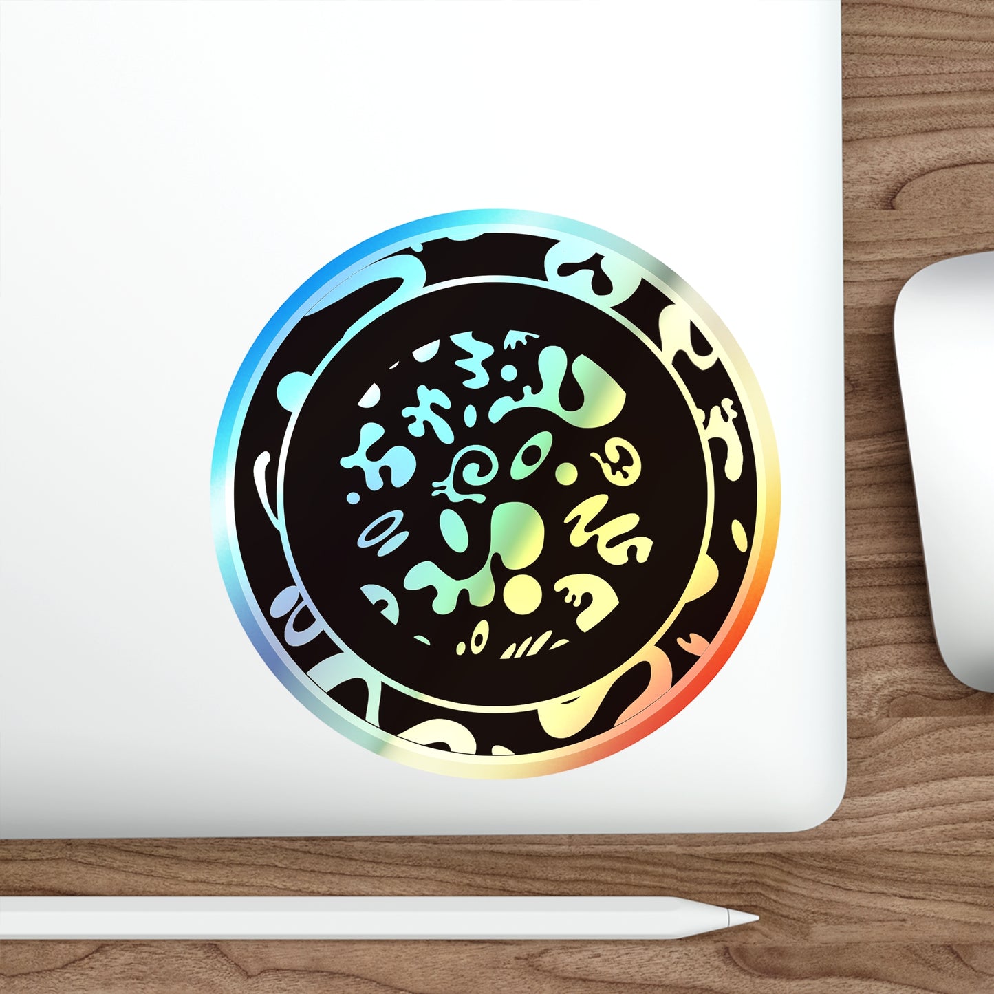 ADORN'D HOLOGRAPHIC DIE CUT STICKERS - Dark Mode