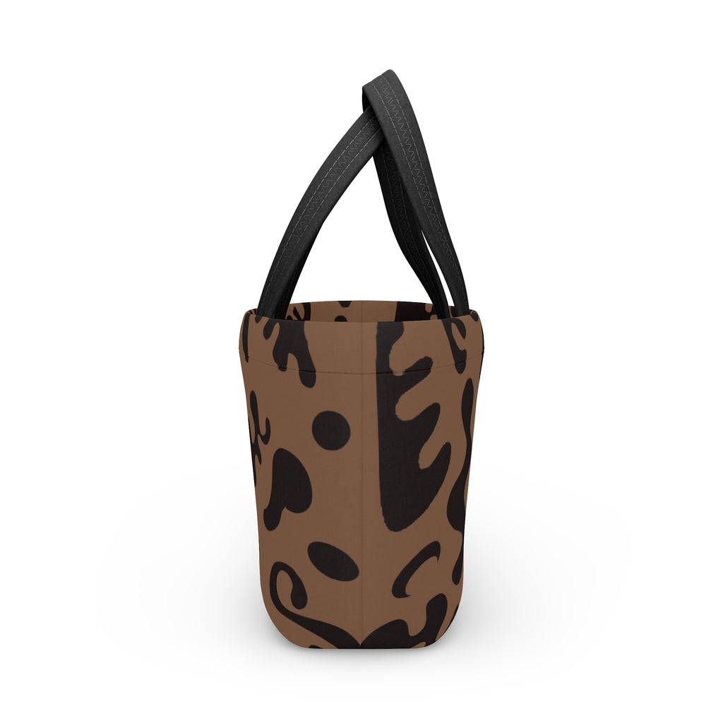 Pure Imagination Top Handle Lunch Bag - Piano Wood