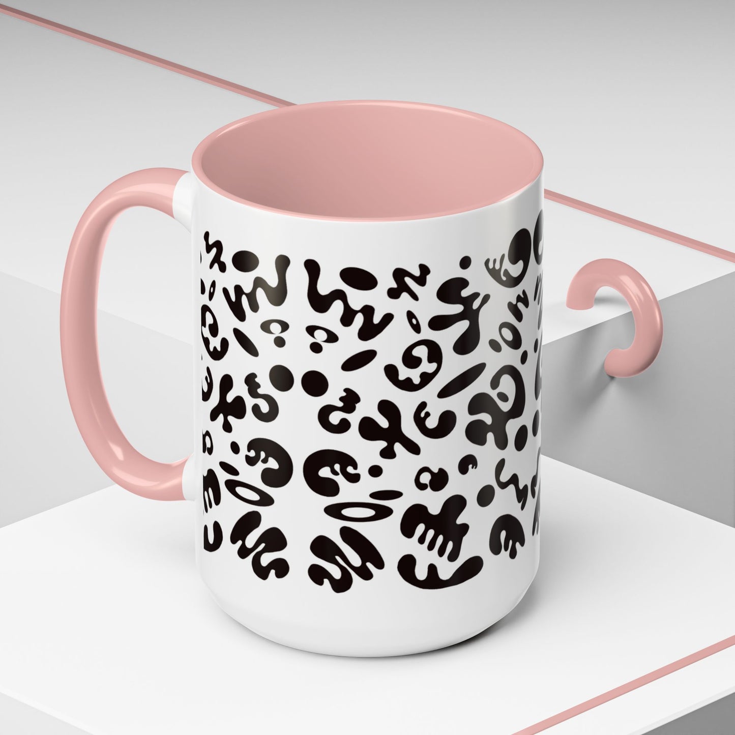 NOURISH'D COLOR ACCENT CERAMIC MUG