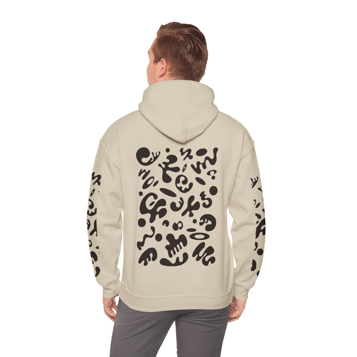 BRIGHT FUTURE UNISEX HEAVY BLEND™ HOODED SWEATSHIRT - Smoke Black Print