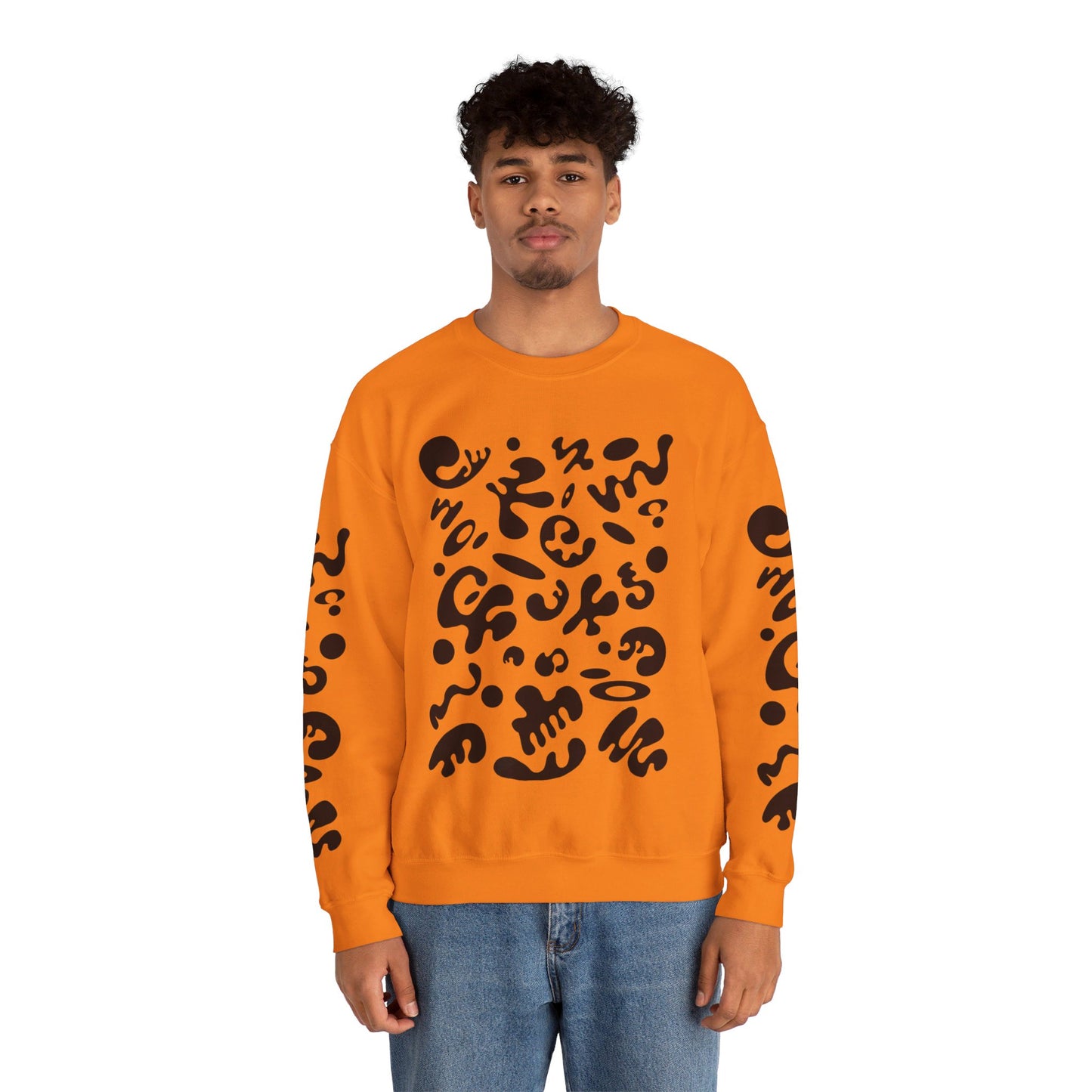 PURE IMAGINATION UNISEX HEAVY BLEND™ CREWNECK SWEATSHIRT - Smoke Black Print