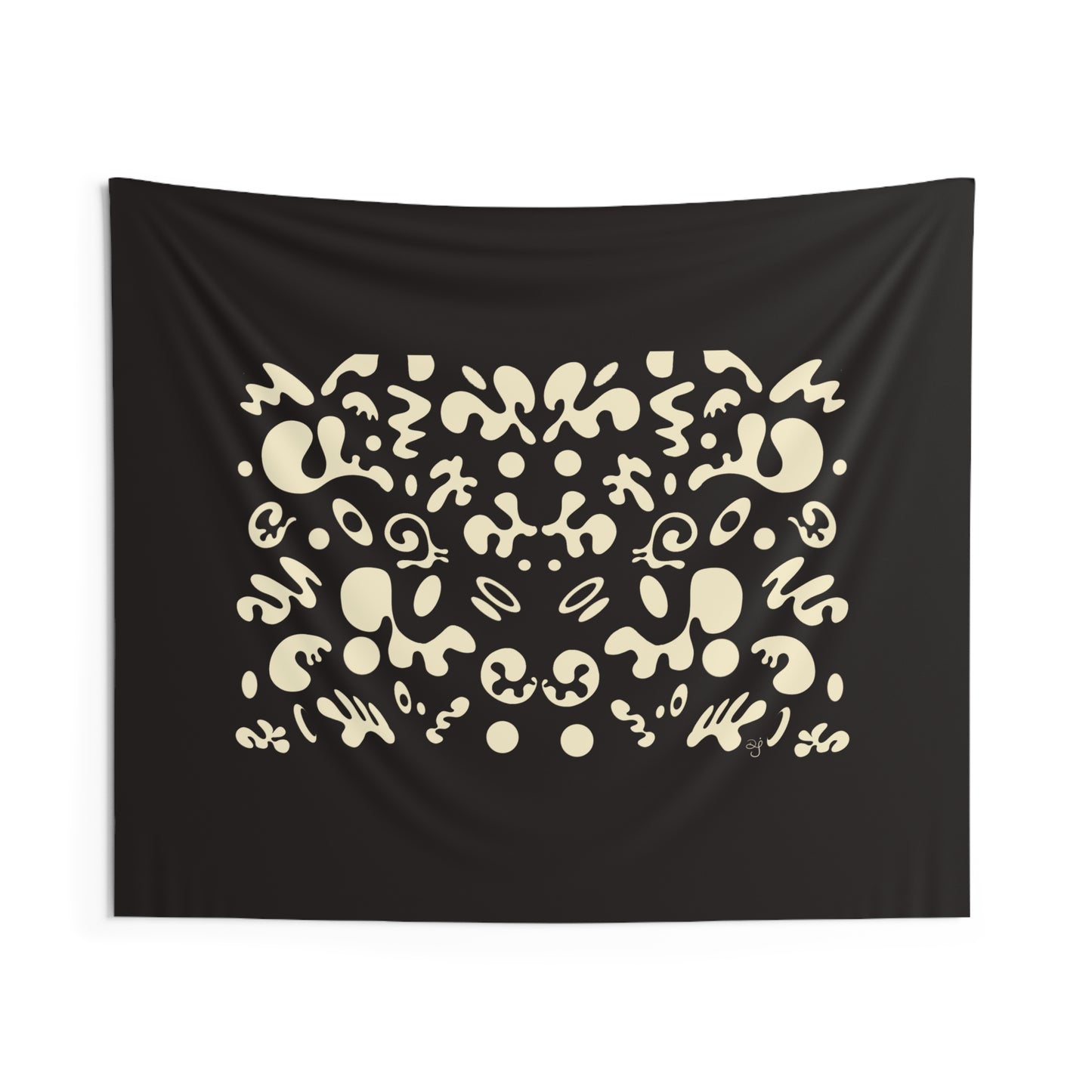 BRIGHT FUTURE INDOOR WALL TAPESTRY - Smoke Black