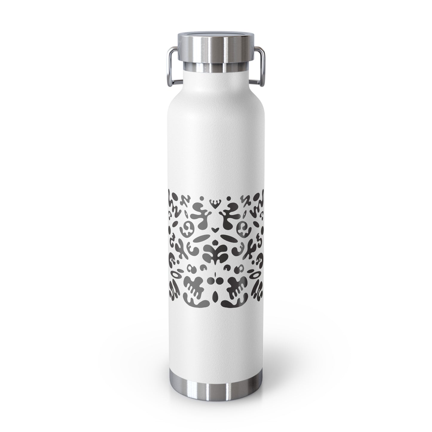 NOURISH'D COPPER VACUUM INSULATED BOTTLE - Smoke Black Print