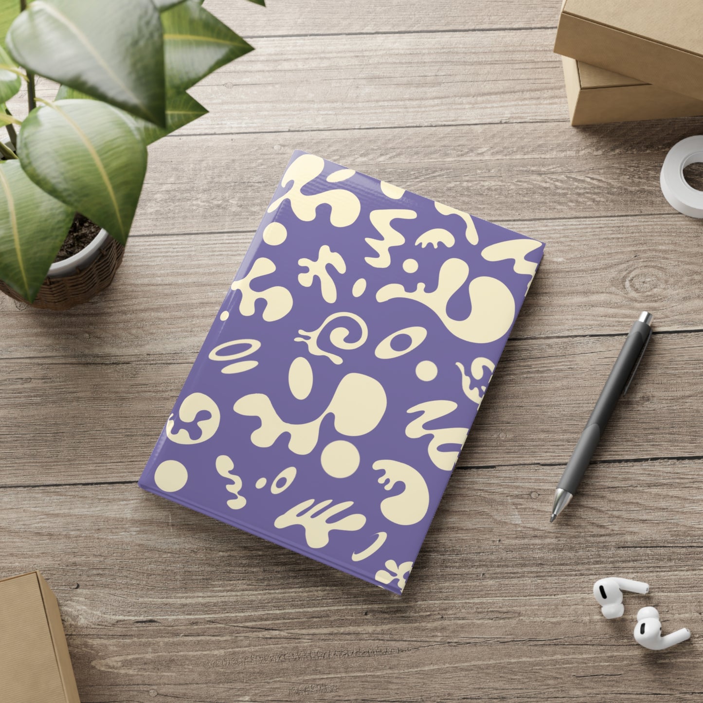 PURE IMAGINATION HARDCOVER NOTEBOOK w PUFFY COVERS - Purple Rain