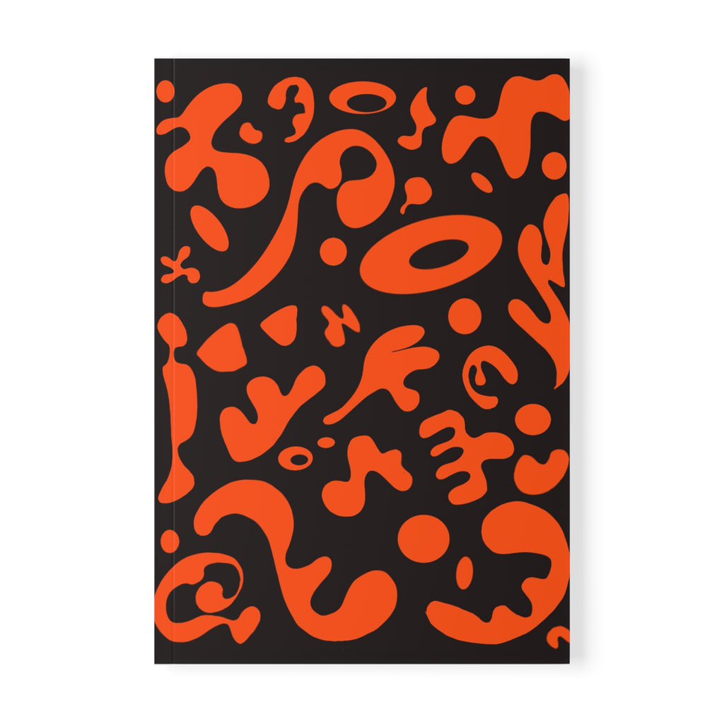 Pure Imagination All-Over-Print A5 Softcover Notebook — Black Magic Woman