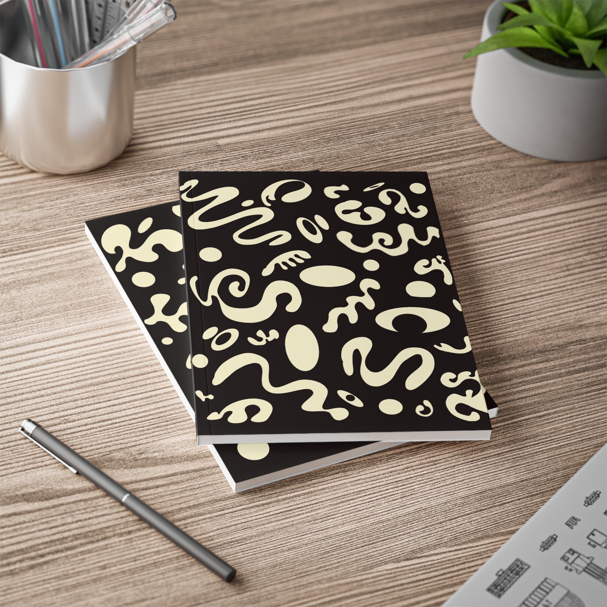 Pure Imagination All-Over-Print A5 Softcover Notebook — Ink