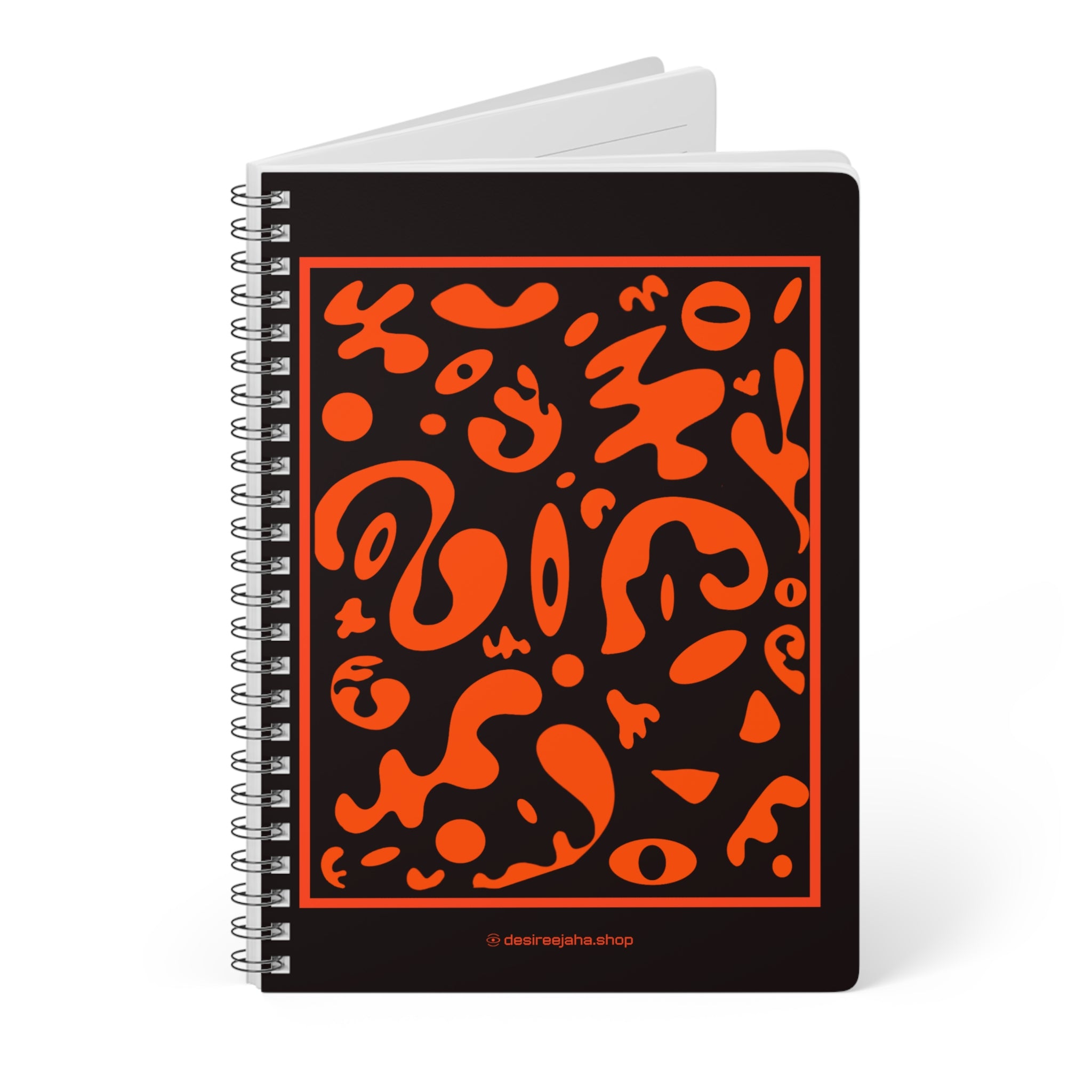 Spotlight Art Framed A5 Wirobound Softcover Notebook - Black Magic Woman