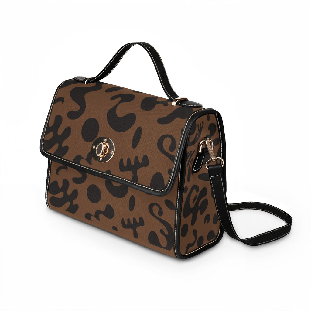 Pure Imagination Waterproof Canvas Handbag — Piano Wood