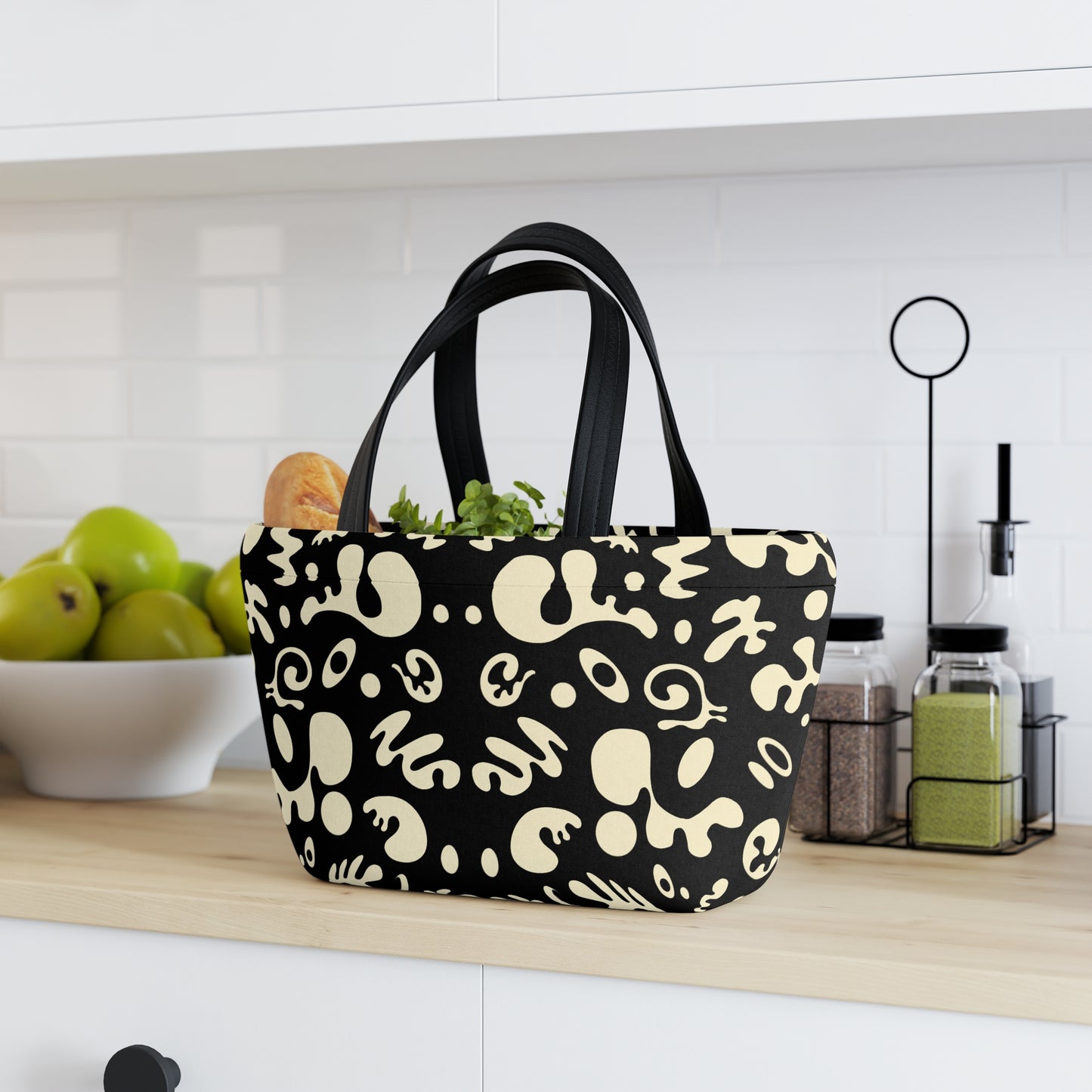 BRIGHT FUTURE PUFFY LUNCH BAG - Smoke Black