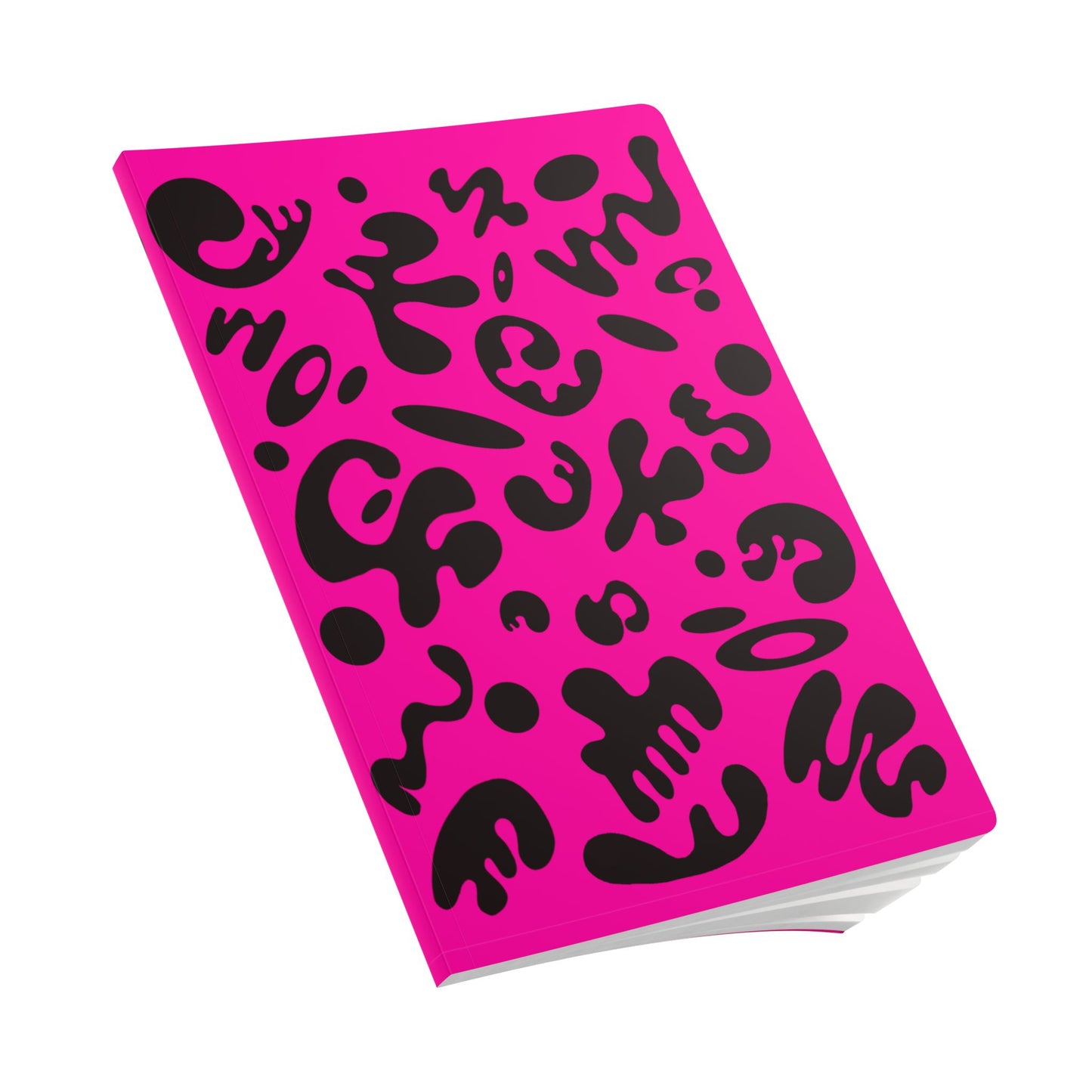 PURE IMAGINATION SOFTCOVER JOURNAL w INSIDE PRINTS + TEAR-OFF PAGES (RULED LINE) - Pink Matter