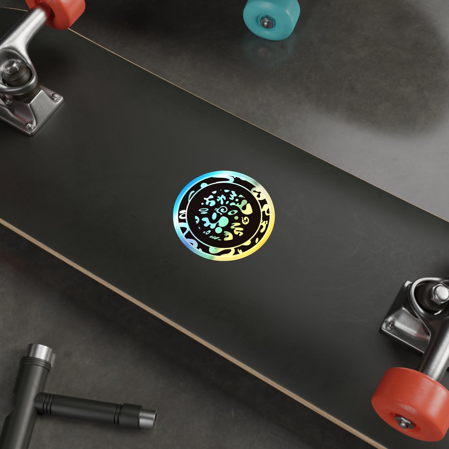 ADORN'D HOLOGRAPHIC DIE CUT STICKERS - Dark Mode