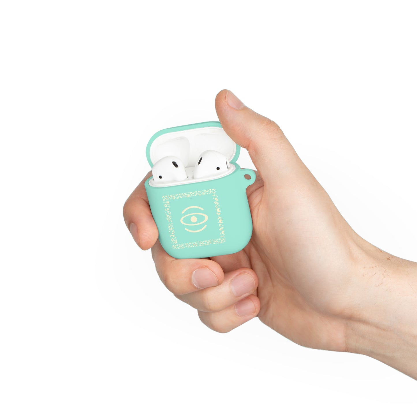 BRIGHT FUTURE HARD PLASTIC AIRPODS CASE COVER - Warm White Logo