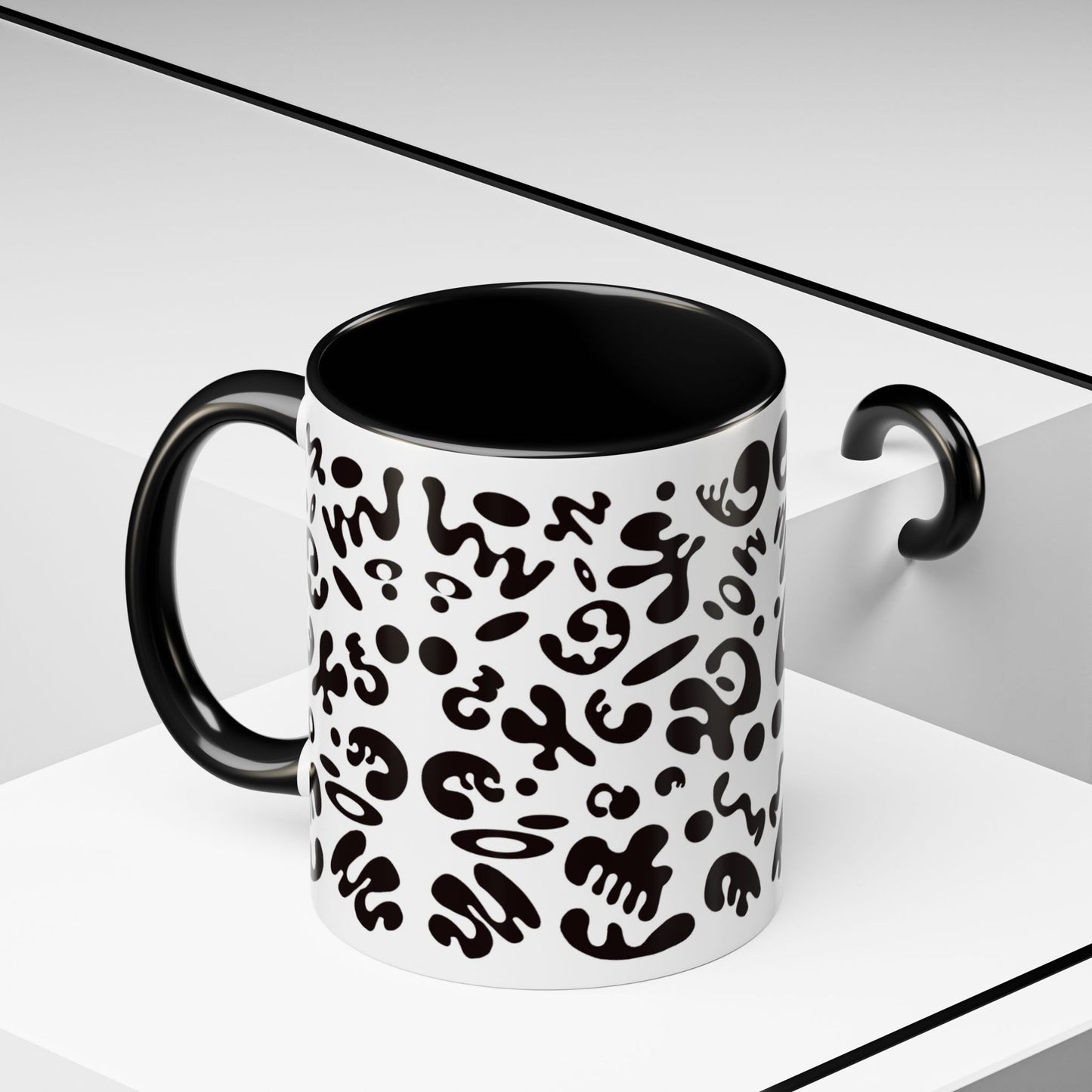 NOURISH'D COLOR ACCENT CERAMIC MUG