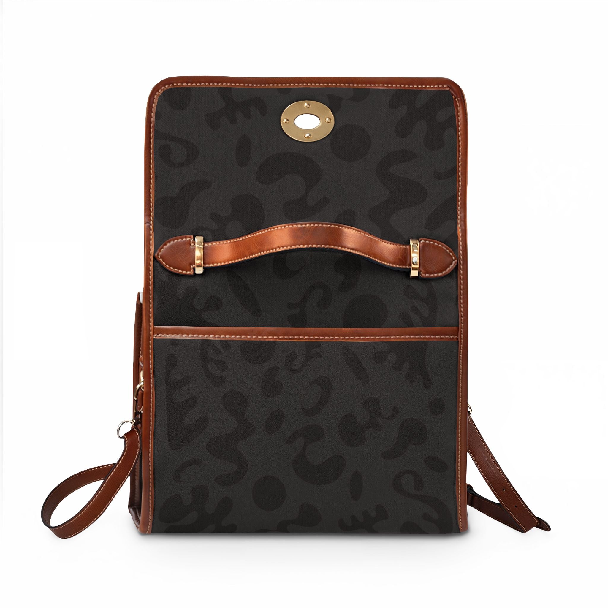 Pure Imagination Waterproof Canvas Handbag — Charcoal