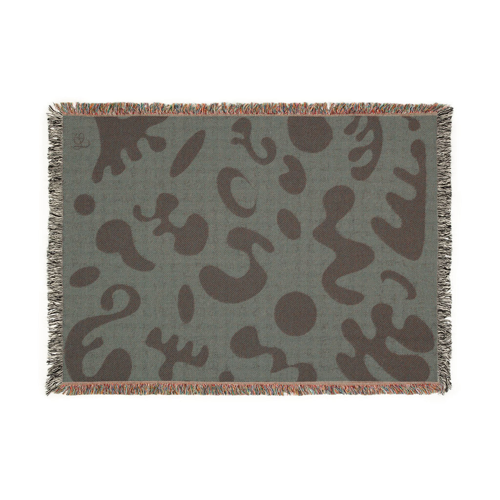 Pure Imagination All-Over-Print Woven Blanket  — Piano Wood