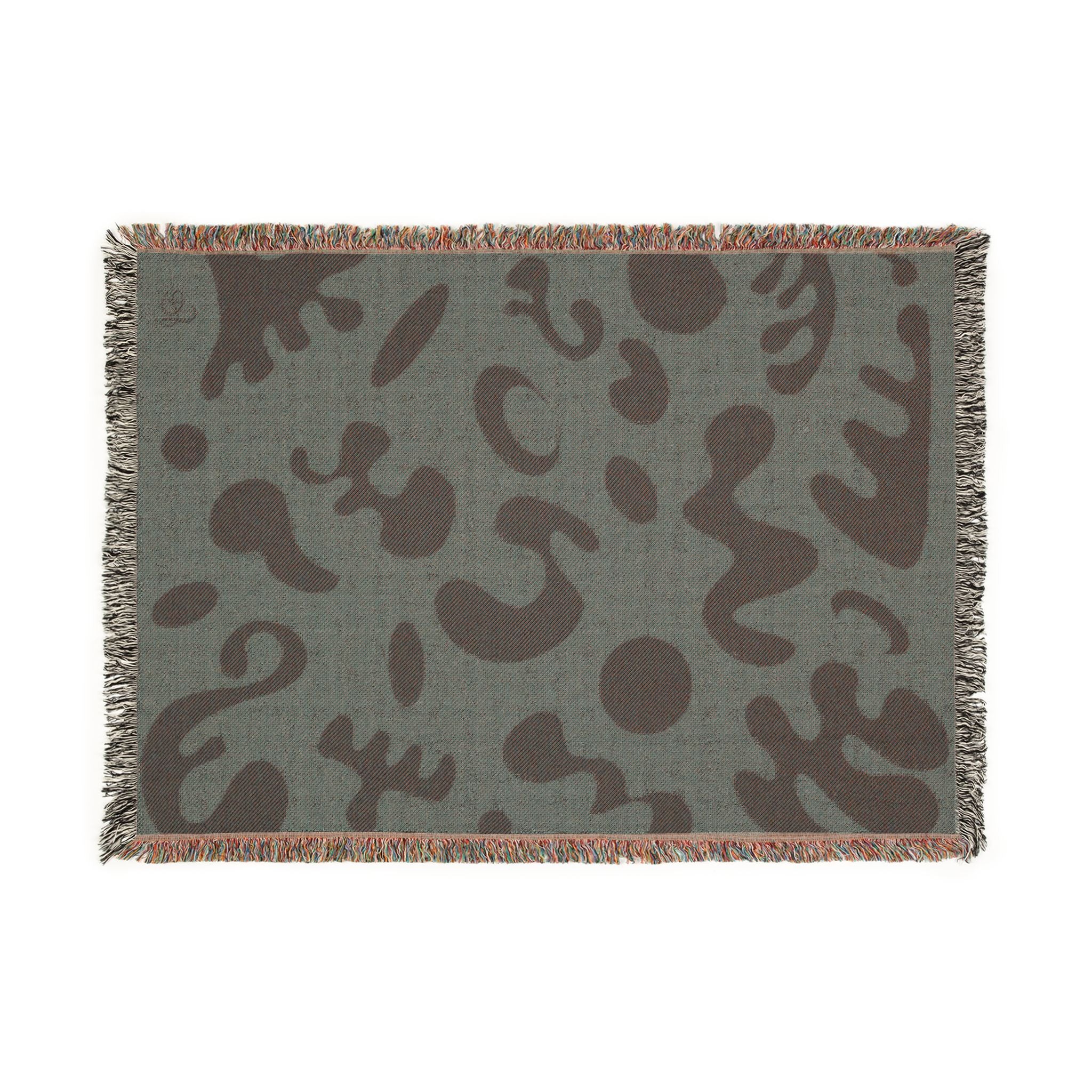 Pure Imagination All-Over-Print Woven Blanket  — Piano Wood
