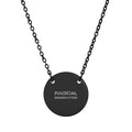 "Radical Imagination" Pendant Engraved Circle Necklace