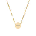 Radical Imagination Mini Engraved Circle Necklace