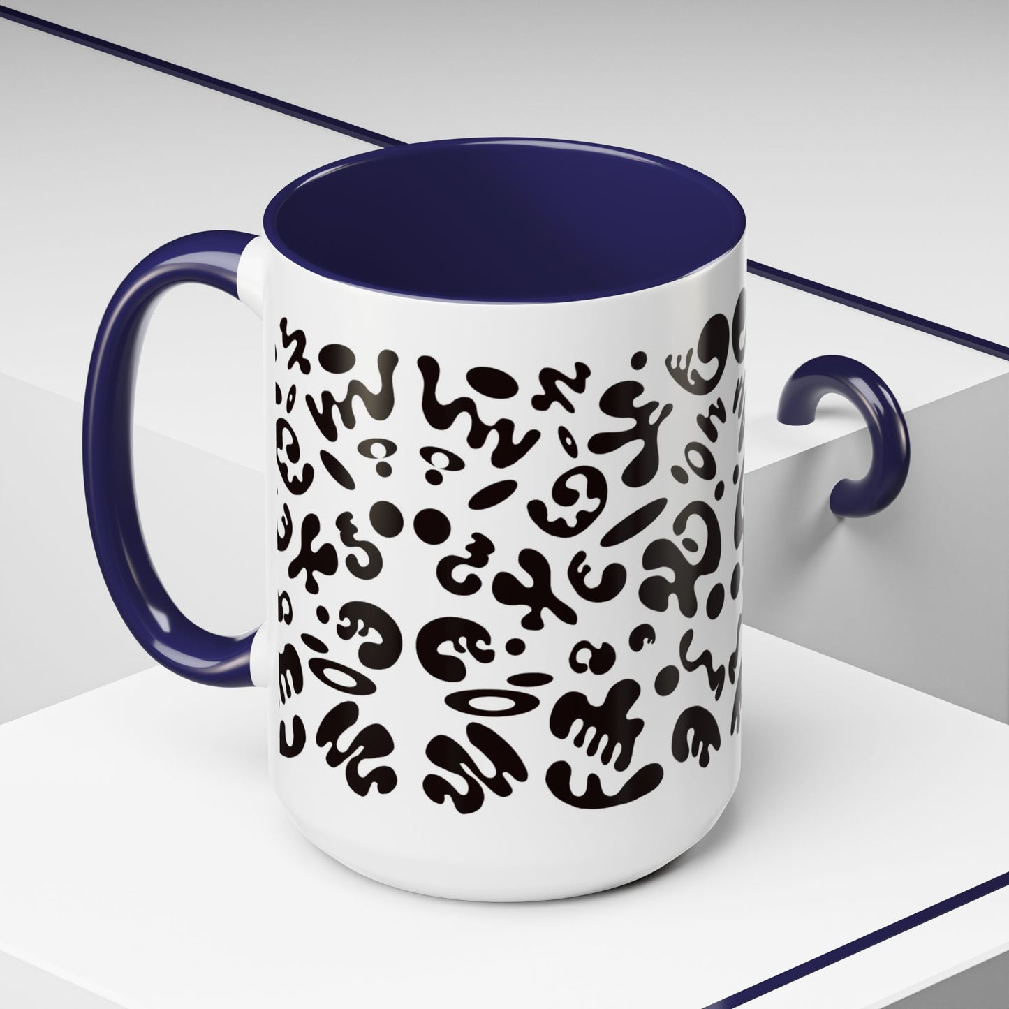 NOURISH'D COLOR ACCENT CERAMIC MUG