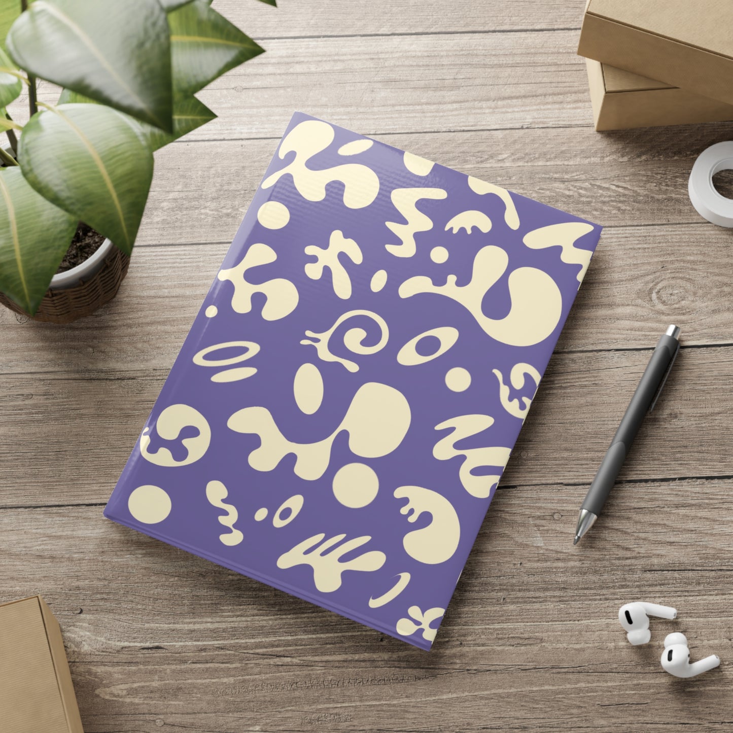 PURE IMAGINATION HARDCOVER NOTEBOOK w PUFFY COVERS - Purple Rain