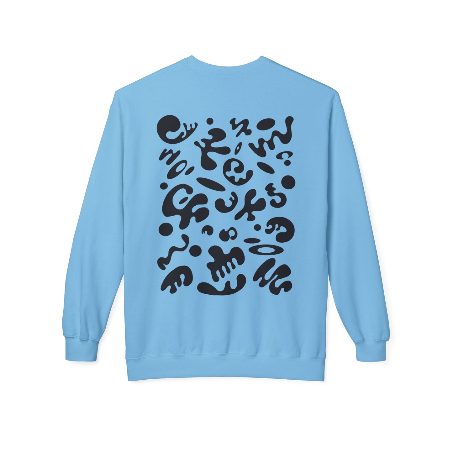 PURE IMAGINATION UNISEX MIDWEIGHT SOFTSTYLE FLEECE CREWNECK SWEATSHIRT - Smoke Black Print