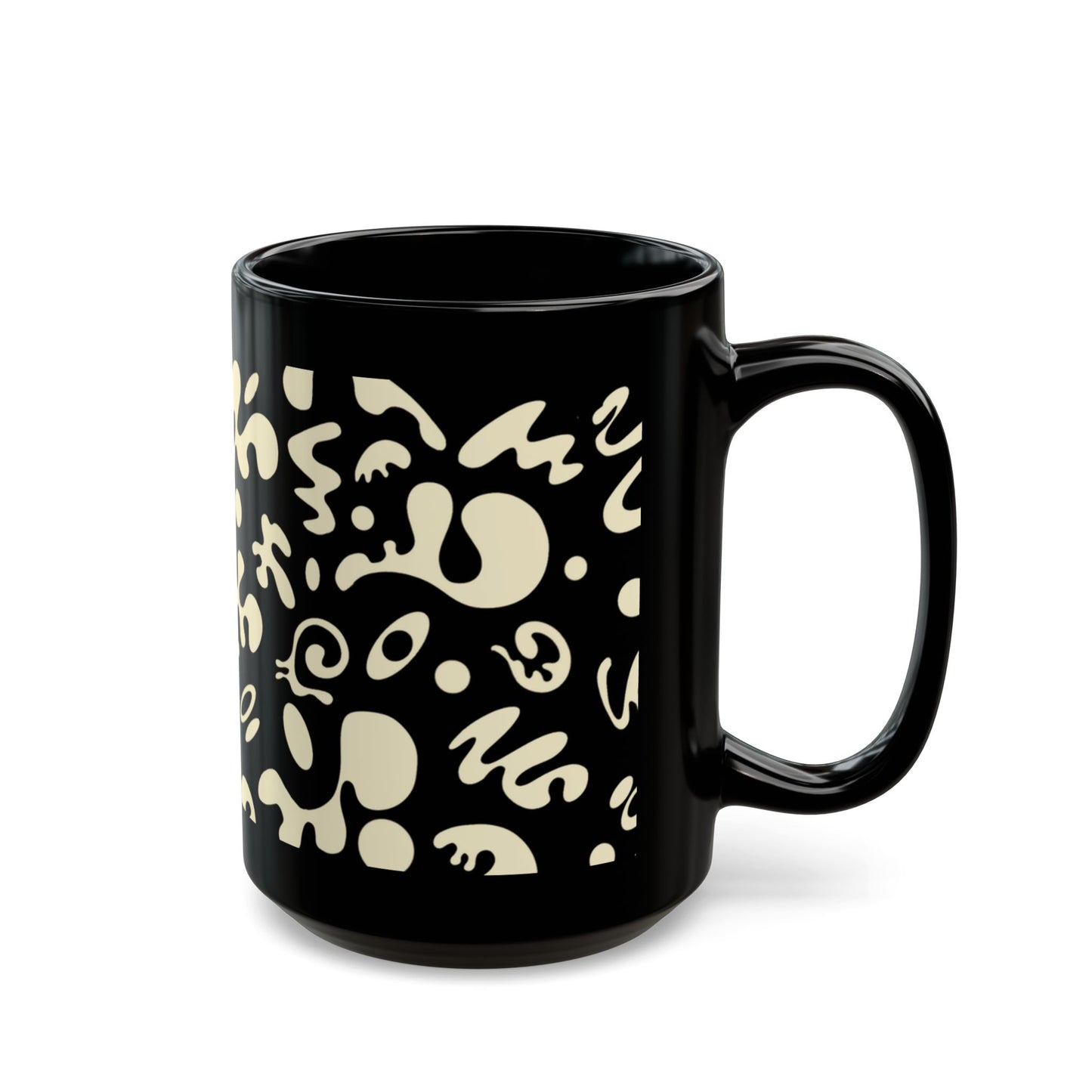 NOURISH'D BLACK GLOSSY MUG