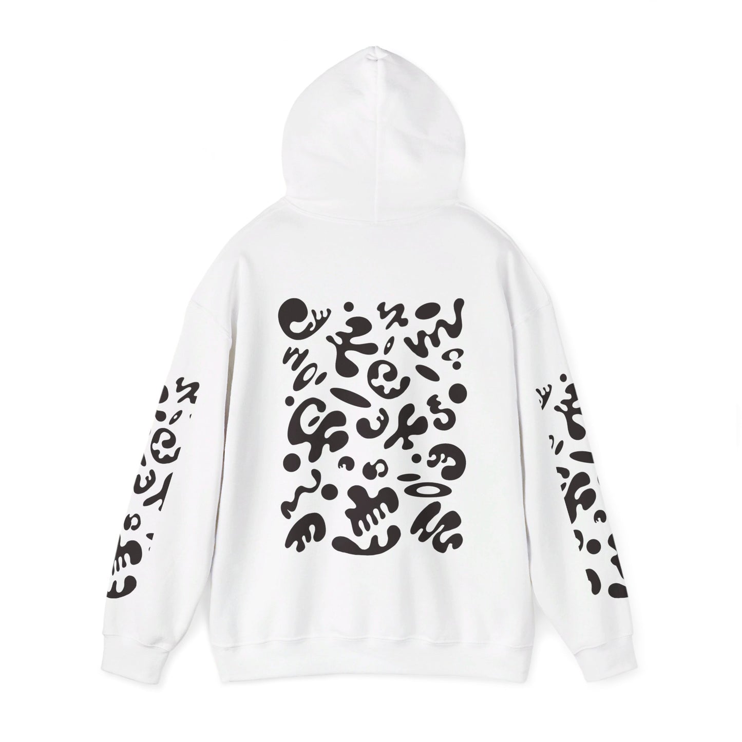 BRIGHT FUTURE UNISEX HEAVY BLEND™ HOODED SWEATSHIRT - Smoke Black Print