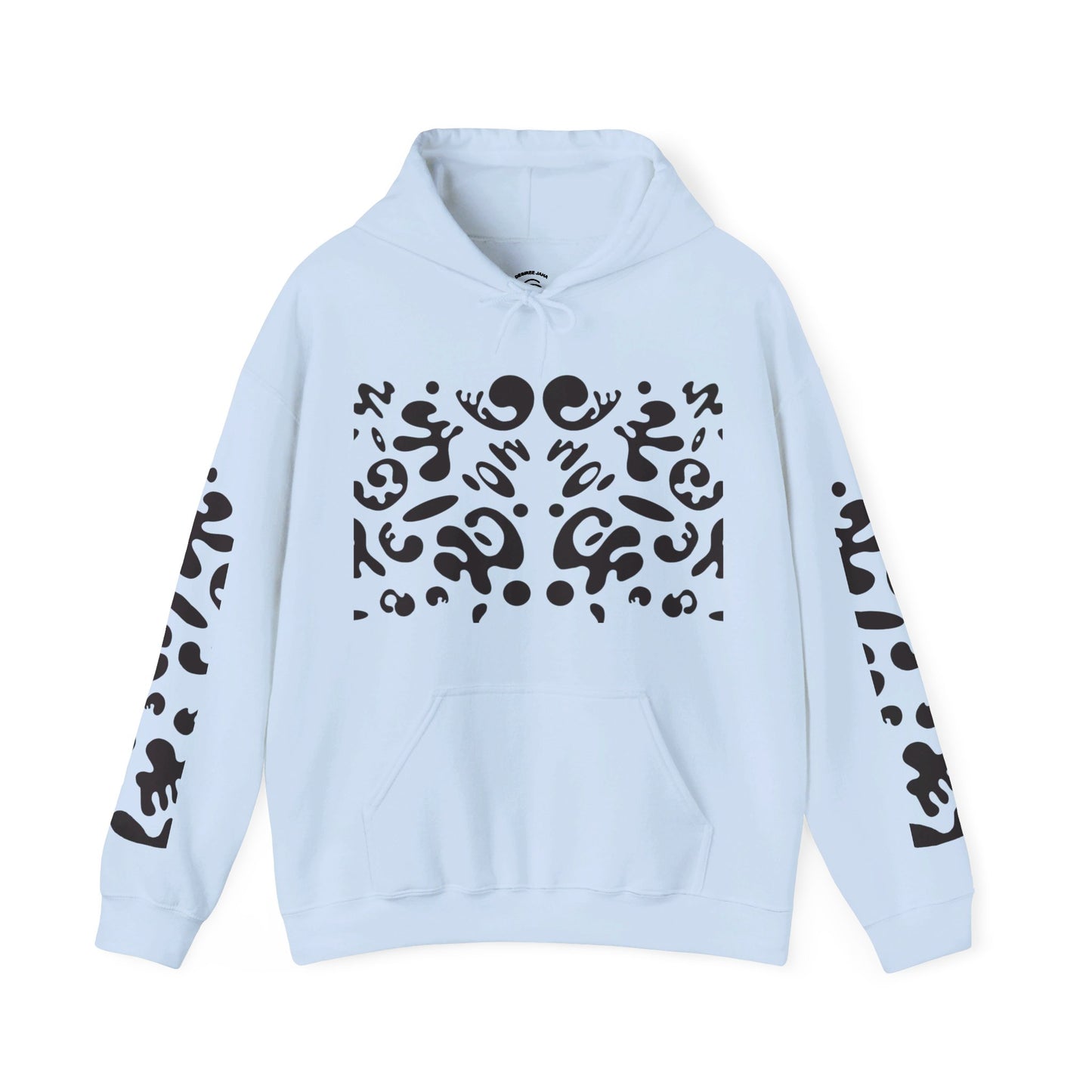 BRIGHT FUTURE UNISEX HEAVY BLEND™ HOODED SWEATSHIRT - Smoke Black Print