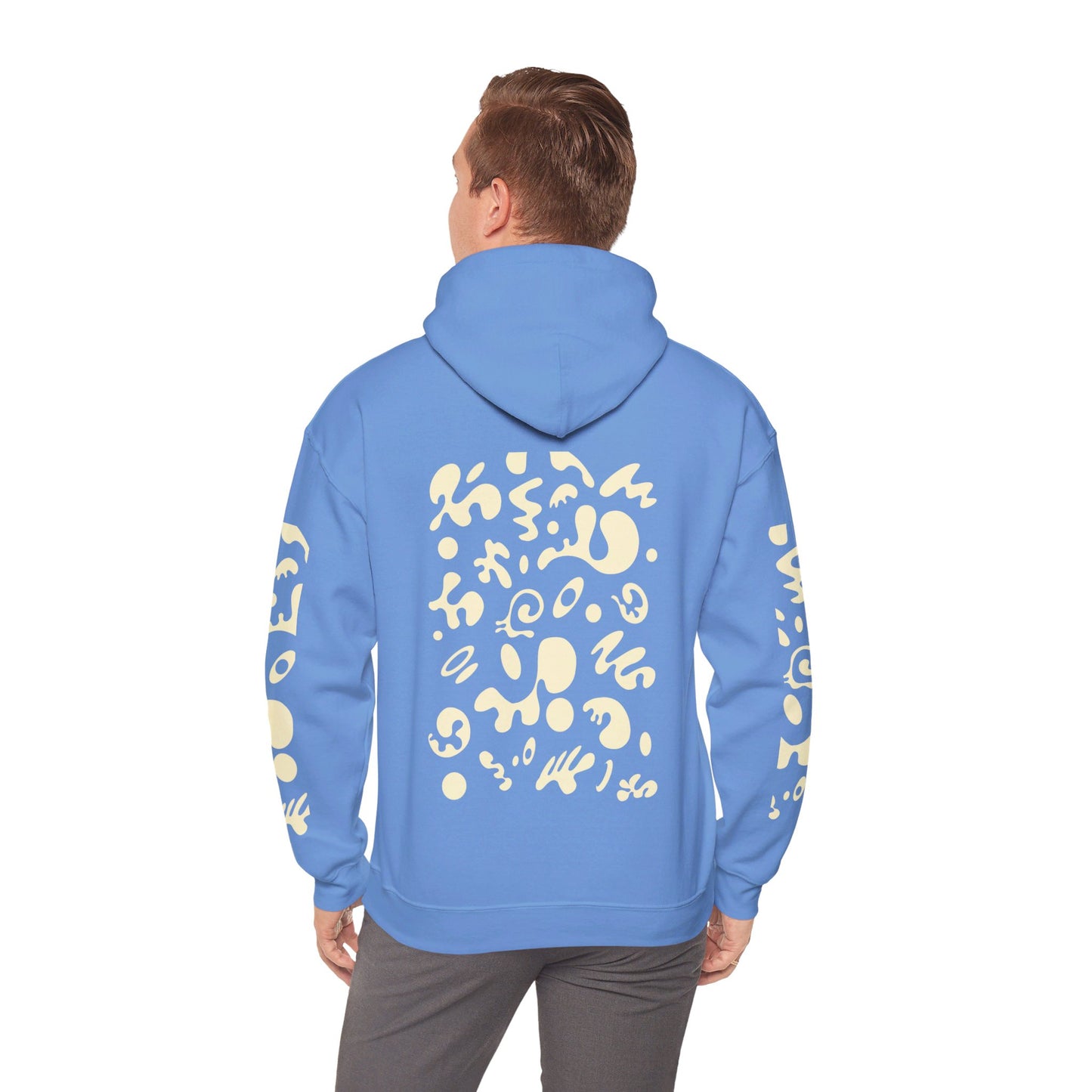 BRIGHT FUTURE UNISEX HEAVY BLEND™ HOODED SWEATSHIRT - Warm White Print